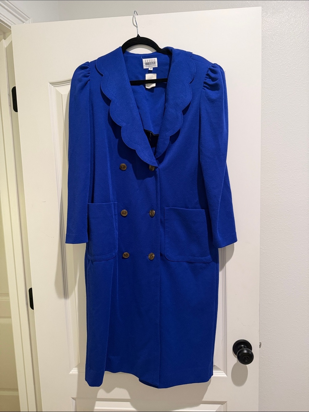 Vintage blue size 8 jacket blazer dress
